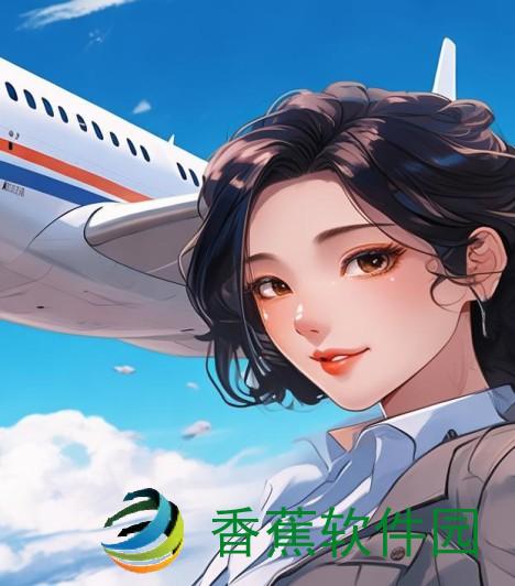 中国帅男的航空梦中国帅哥正装飞机